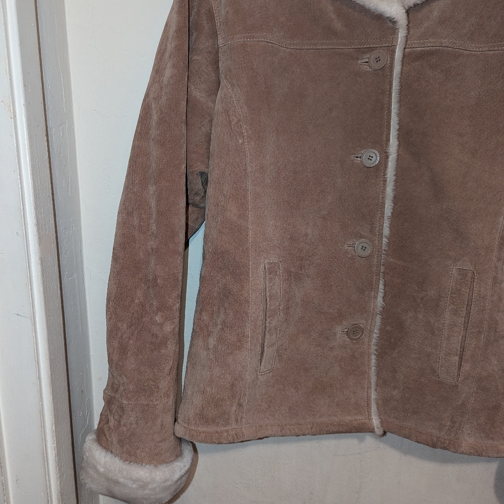 Adler Collection Genuine Leather Tan Jacket Size Medium - Picture 4 of 10